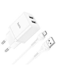 Сетевое зарядное N25 micro-USB (белый) Hoco