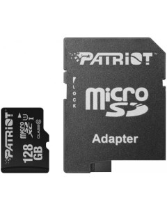 Карта памяти microSDXC LX Series Class 10 128GB адаптер PSF128GMCSDXC10 Patriot