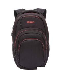 Школьный рюкзак RQ 003 31 черный красный Grizzly