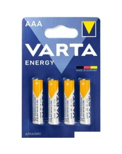 Батарейка Energy LR03 AAA Alkaline 4103 BL4 Varta