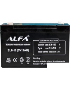 Аккумулятор для ИБП SL6 12 6V 12Ah Alfa