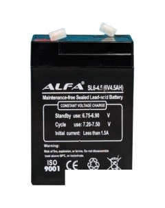 Аккумулятор для ИБП SL6-4.5 (6V-4.5Ah) Alfa