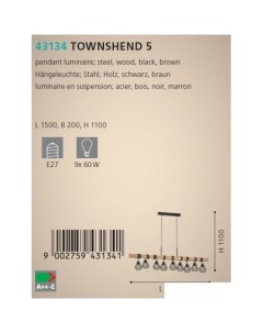 Подвесная люстра Townshend 43134 Eglo