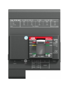 Выключатель автоматический Tmax XT1 160 160А 4P 18кА 1SDA066821R1 Abb