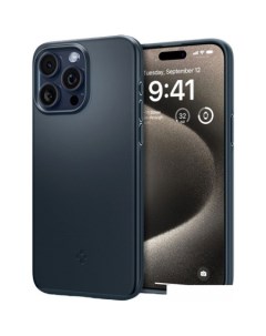 Чехол для телефона Thin Fit для iPhone 15 Pro Max ACS06546 темно синий Spigen
