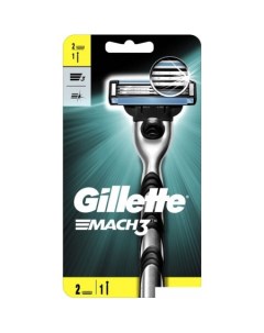 Бритвенный станок Mach3 2 сменные кассеты Gillette