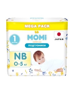 Подгузники детские Comfort Care Mega pack NB 0-5 кг Momi