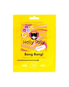 Маска для лица тканевая Holly polly