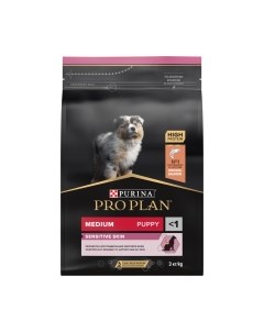 Сухой корм для собак Puppy Medium Sensitive Skin с лососем Pro plan