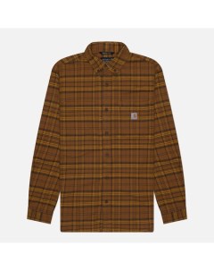 Мужская рубашка Rugged Flex Relaxed Fit Midweight Flannel Plaid Carhartt