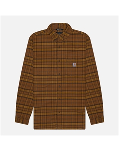 Мужская рубашка Rugged Flex Relaxed Fit Midweight Flannel Plaid Carhartt