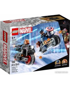 Конструктор Marvel Super Heroes 76260 Черная вдова и Капитан Америка на мотоциклах Lego