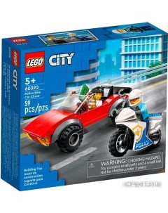 Конструктор City 60392 Полицейская погоня на байке Lego