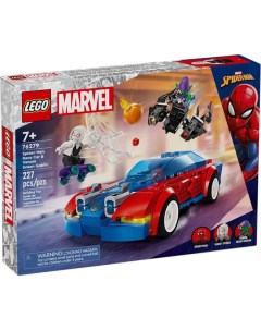 Конструктор Marvel Super Heroes 76279 Гоночная машина Человека паука и Зеленый гоблин Веном Lego