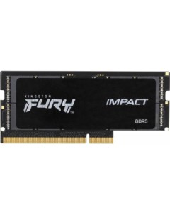 Оперативная память FURY Impact 16ГБ DDR5 SODIMM 6400 МГц KF564S38IB 16 Kingston