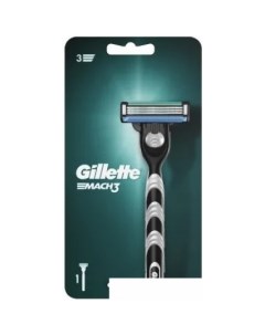 Бритвенный станок Mach3 1 сменная кассета 3014260251147 Gillette