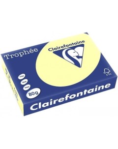 Офисная бумага Trophee A4 80 г кв м 100 л 4117C ярко желтый Clairefontaine