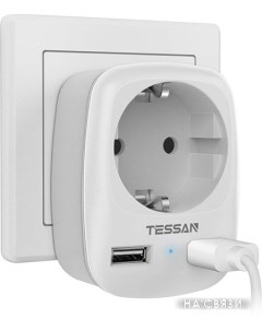 Сетевой фильтр TS 611 DE серый Tessan