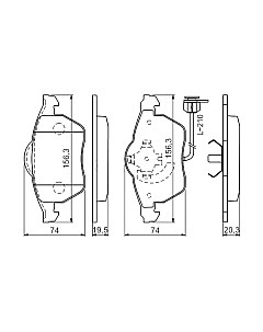 Тормозные колодки Bosch