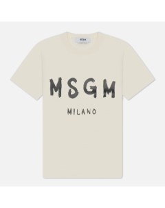 Женская футболка  Milano Logo Msgm