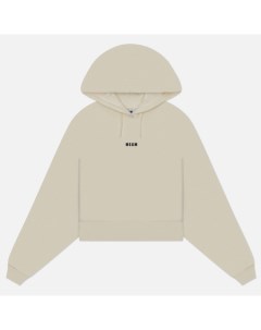 Женская толстовка Micrologo Basic Hoodie Short Msgm