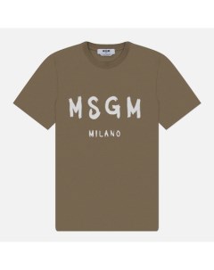 Мужская футболка Brush Stroke Logo Msgm