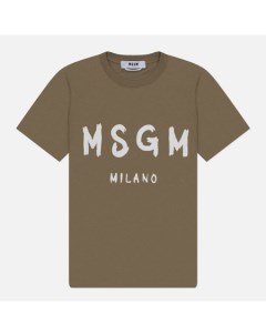 Женская футболка Brush Stroke Print Msgm