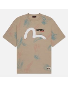 Мужская футболка Seagull Print Sprayed Evisu