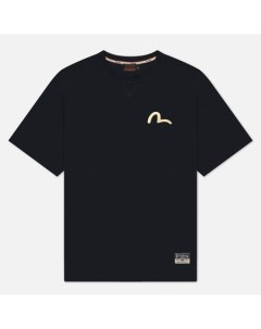 Мужская футболка Seagull Print Kamon Applique Evisu