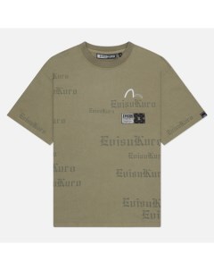 Мужская футболка kuro Garment Pigment Dyed Multi Branding Evisu