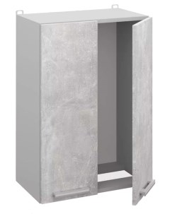 Шкаф навесной для сушки посуды COMBI ВШ60 без сушилки серый бетон Am.pm