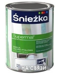 Эмаль Supermal Масляно-фталевая эмаль 0.8 л (F550) Sniezka