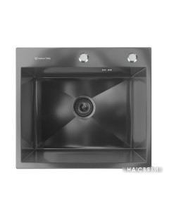 Кухонная мойка Steel 50x45 черная брашированная сталь Ulgran