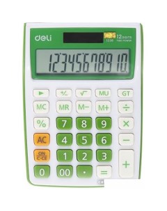 Бухгалтерский калькулятор E1238 GRN Deli