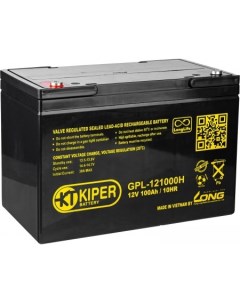 Аккумулятор для ИБП GPL 121000H 12В 100 А ч Kiper