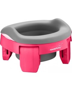 Дорожный горшок HandyPotty 3 в 1 HP-255FG (фуксия/серый) Roxy-kids