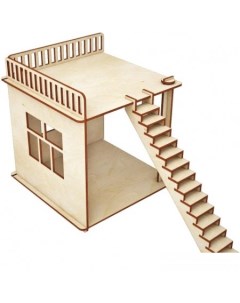 Кукольный домик Пристройка и лестница для домика HK M007 Хэппидом