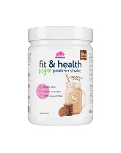 Протеин Fit & Health Vegan Protein Shake шоколадное печенье Prime kraft