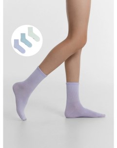 Носки детские мультипак 3 пары в фиолетовом цвете Mark formelle