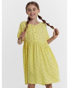 Платье для девочек нежно желтое с цветами Mark formelle