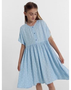 Платье для девочек нежно голубое с цветами Mark formelle