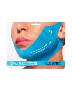 Маска для лица тканевая Бандаж V-Line Cooling Lifting Face Mask L.sanic