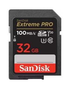 Карта памяти Extreme PRO SDHC SDSDXXO-032G-GN4IN 32GB Sandisk