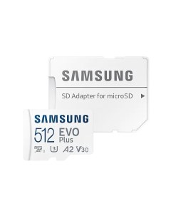 Карта памяти EVO Plus 2021 microSDXC 512GB MB MC512KA с адаптером Samsung