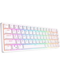 Клавиатура RKG68 RGB (белый, Gateron Yellow) Royal kludge