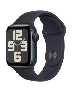 Умные часы Watch SE 2023 40mm Midnight MR9X3LL/A (силиконовый ремешок S/M) Apple