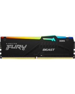 Оперативная память FURY Beast RGB 8ГБ DDR5 5600 МГц KF556C40BBA 8 Kingston