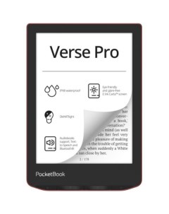 Электронная книга 634 Verse Pro (PB634-3-CIS) красный Pocketbook