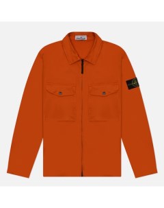 Мужская рубашка Stretch Cotton Satin Garment Dyed Overshirt Stone island