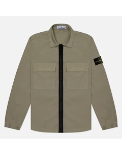 Мужская рубашка Cotton Ripstop Garment Dyed Overshirt Stone island